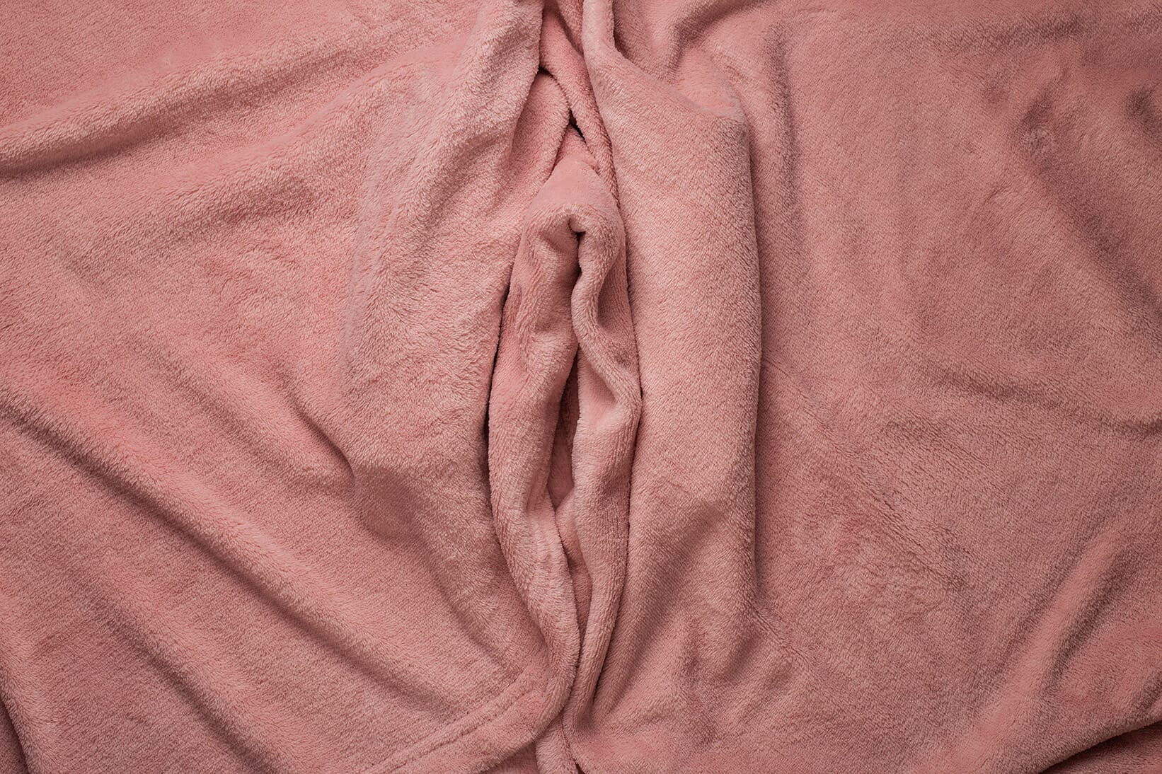 Labia formed from towel