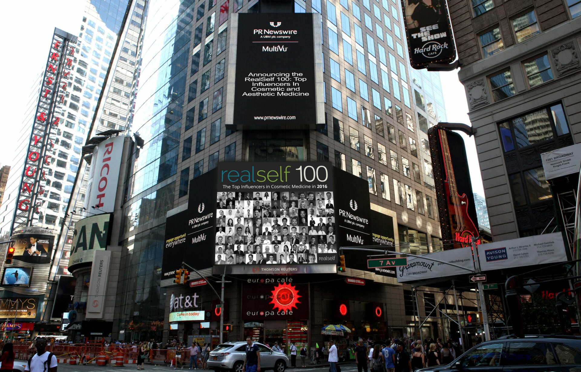 RealSelf100 in Times Square, New York City